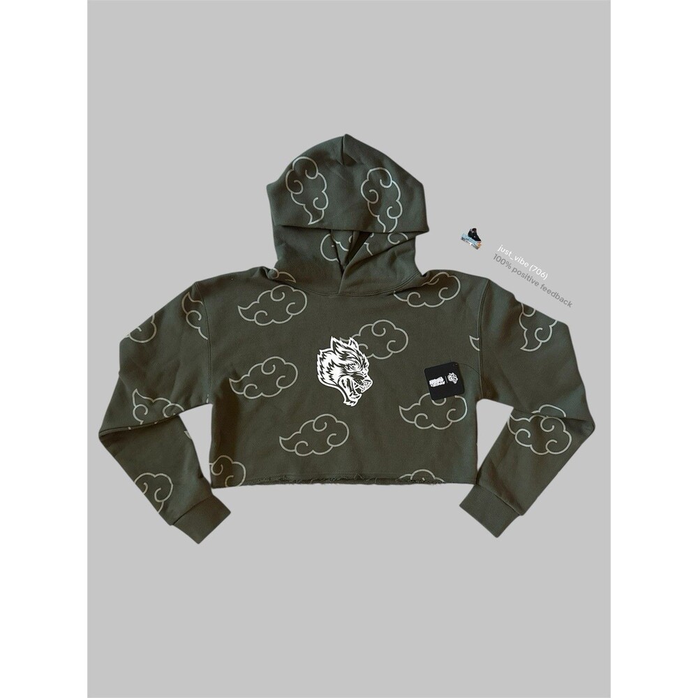 Darc Sport x Naruto Floating Cropped French Hoodie Women’s Size Small NWT